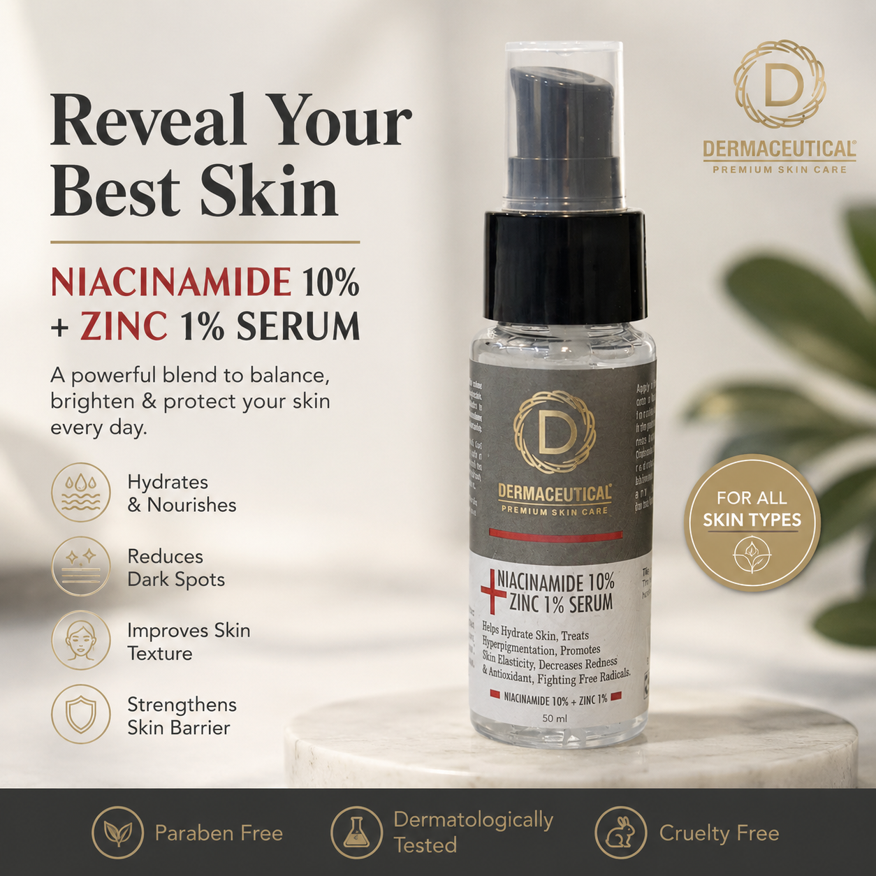 Dermaceutical Niacinamide 10%+Zinc1%(50ml)