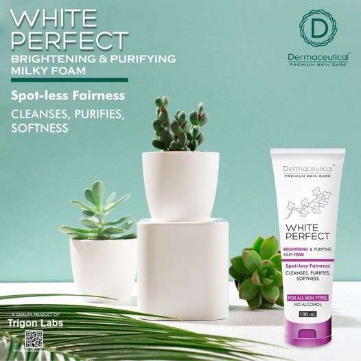 White perfect face wash
